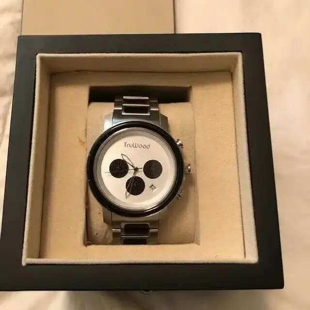 ⌚ Montre TruWood — Chronographe Panda