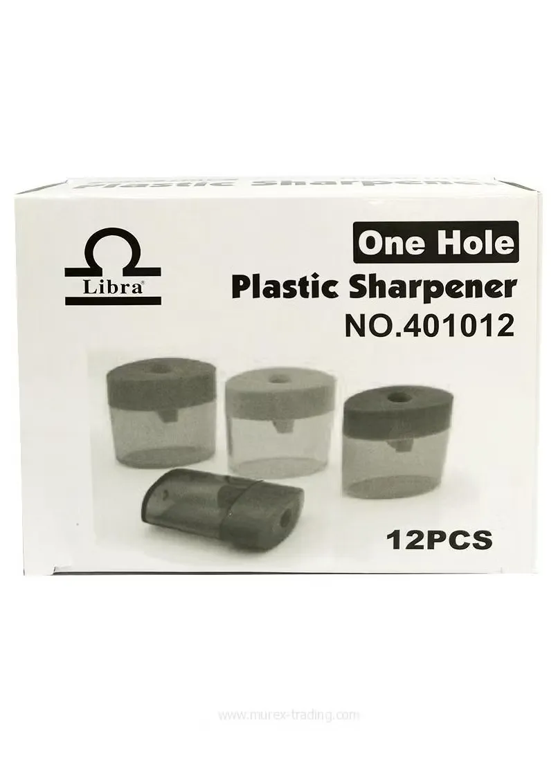 Lot de 12 taille-crayons transparents avec réservoir