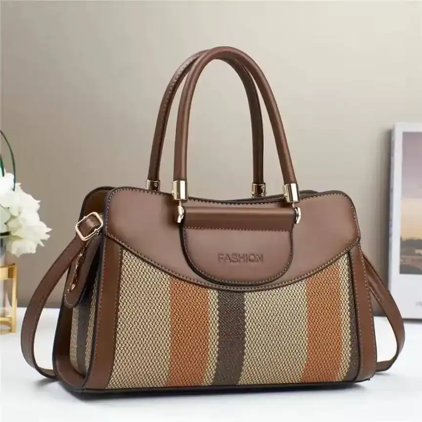 Sac à main tressé multicolore Bohème Chic