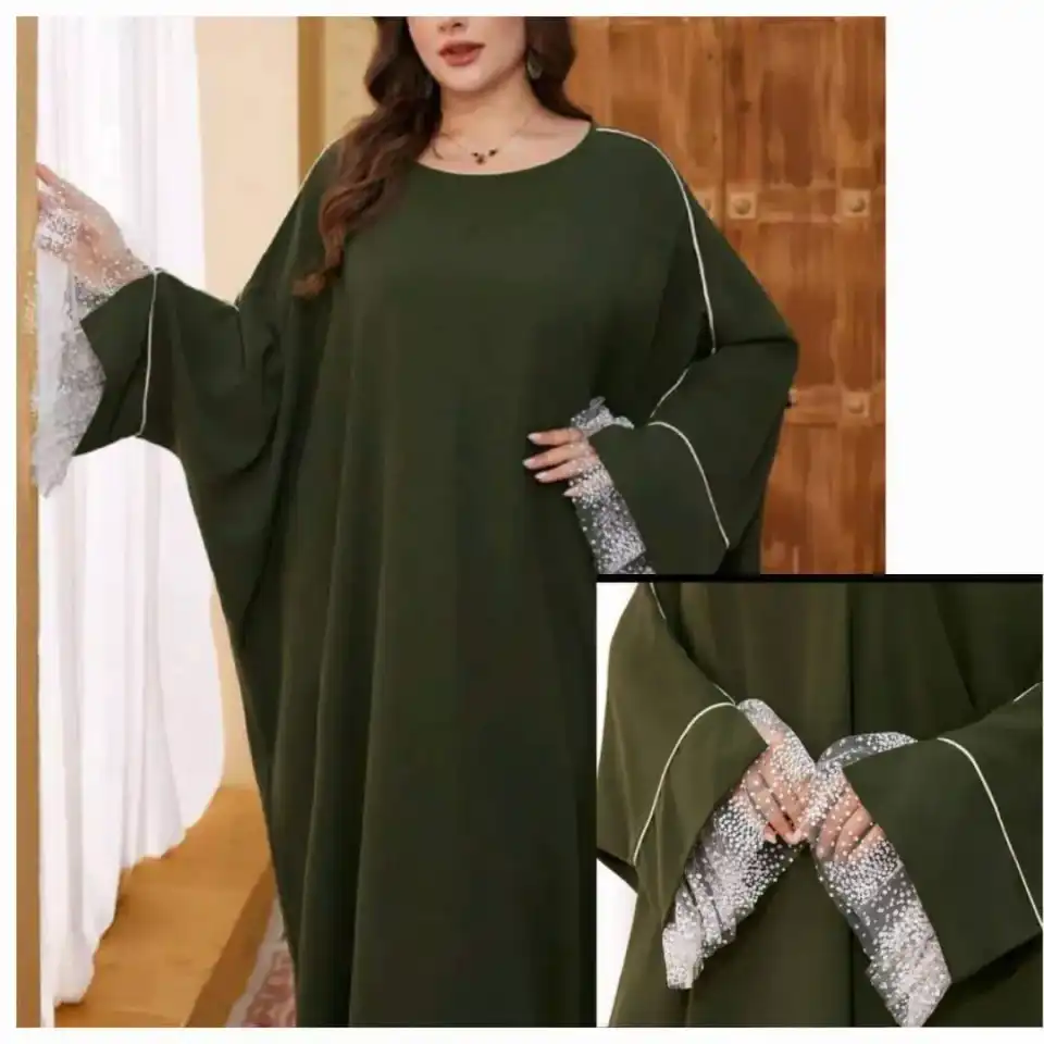 Abaya vert kaki