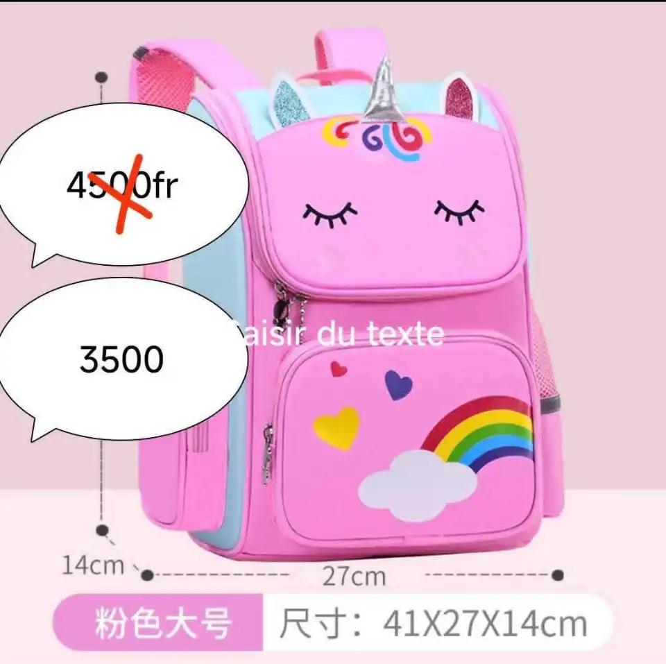 Sac à dos rose Princesse pour enfant