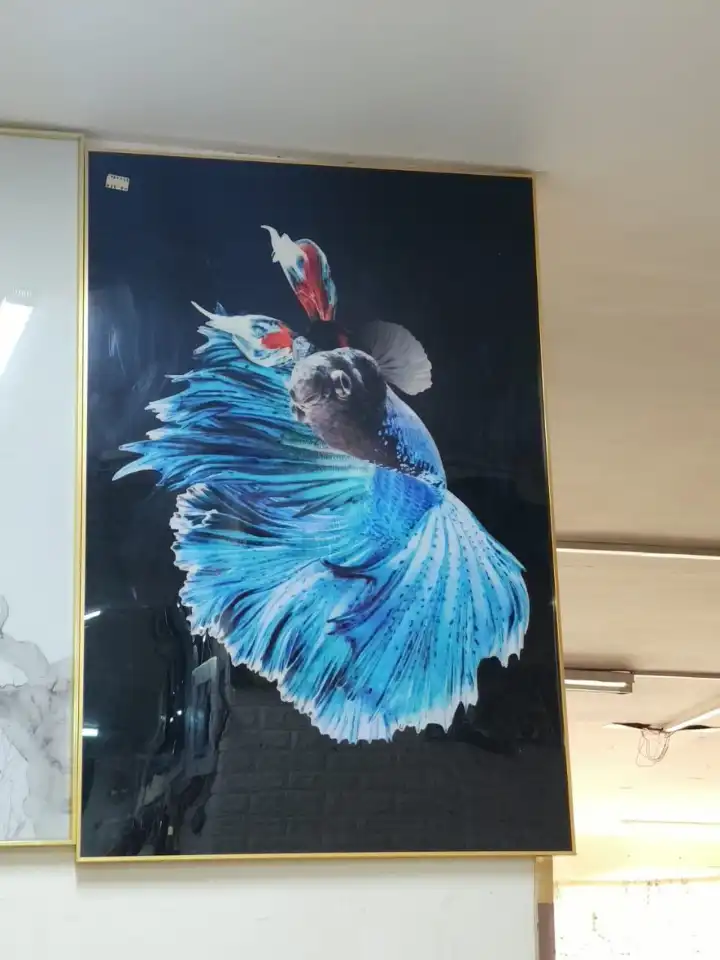 Tableau poisson bleu