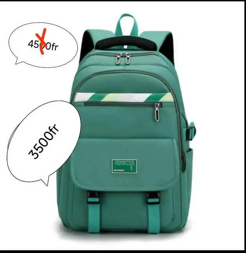 Sac à dos vert pratique chez SHOP JANO